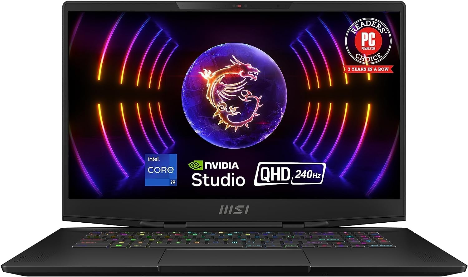 MSI Stealth 17 Studio 17.3" QHD 240Hz Gaming Laptop: 13th Gen Intel Core i9, RTX 4080, 32GB DDR5, 1TB NVMe SSD, Thunderbolt 4, USB-Type C, Cooler Boost...
